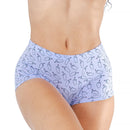 Shinesty The Little Birdie Boyshort XS featuring a playful hand pattern on a light blue background.