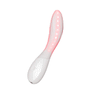 Lelo Mona Spectra Massager Light Pink with LED light technology for intimate wellness and G-spot stimulation.