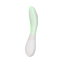 Lelo Mona Spectra Massager Light Pink with ergonomic design and green LED lights for targeted stimulation.