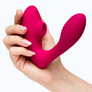 Lovehoney Indulge Advent Calendar 2026 (12 Day) pink toy held in hand showcasing ergonomic design.