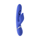 Evolved Shudder Quivering Nub Dual Stimulator in blue with flexible clitoral arm and triple motors for internal sensation.