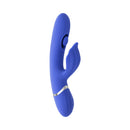 Evolved Shudder Quivering Nub Dual Stimulator in blue, featuring a flexible clitoral arm and triple motors for dynamic pleasure.