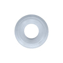 Hunkyjunk Roto Grooved Gripper-ribbed Cockring Clear Steam with a smooth, transparent design for comfort and grip.