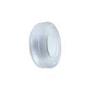 Hunkyjunk Roto Grooved Gripper-ribbed Cockring Clear Steam showcasing its clear, stretchy design for comfort and grip.