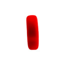 Hunkyjunk Fit Grips 2-Pack Ergo-Fit Cockrings Black and Red shown in red color, featuring a plush and ergonomic design.