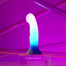 Love To Love Candy Loop LED Silicone Dildo showcasing 39 different LED gradient modes and patterns.