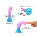 Love To Love Candy Loop LED Silicone Dildo showcasing waterproof design and flexibility for comfortable insertion.