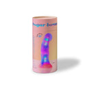 Love To Love Sugar Bomb LED Silicone Dildo packaging showcasing vibrant colors and LED features.
