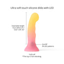 Love To Love Sugar Bomb LED Silicone Dildo features 39 LED patterns and ultra-soft silicone textures for comfort.