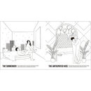 The Kama Sutra Adult Coloring Book For Pleasure featuring erotic illustrations of The Surrender and The Anticipated Kiss.