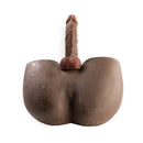 Camtoyz Raw Realistic Torso Naysa Masturbator Chocolate with lifelike detail and rich chocolate skin tone.