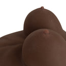 Camtoyz Raw Rupol Transgender Torso Masturbator Chocolate close-up view of lifelike detail.