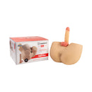 Camtoyz Raw Naysa Realistic Torso Masturbator Light Beige displayed alongside its packaging for immersive adult play.
