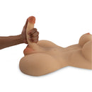 Camtoyz Raw Transgender Torso Rupol Masturbator Beige in use for immersive pleasure.