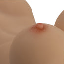 Camtoyz Raw Transgender Torso Rupol Masturbator Beige close-up of realistic breast detail.