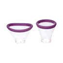 Adam & Eve The Femmina Licking Pump accessories with purple silicone rim for versatile pleasure.