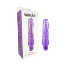 Adam & Eve Full Of Love Vibrator Purple in packaging, showcasing the girthy multispeed toy design.