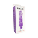 Adam & Eve Full Of Love Vibrator Purple packaging highlighting its girthy multipurpose design.