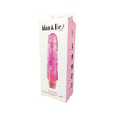 Adam & Eve Full Of Love Vibrator Pink packaging featuring a girthy multispeed vibrator for couples.