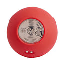 Adam & Eve Eve's Blooms Of Bliss Vibrating & Sucking Rose in vibrant red with sleek design and silver accents.