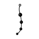 Anal Adventures Platinum X-large Anal Beads displaying a flexible design with graduated beads for enhanced pleasure.