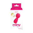Vedo Miny Rechargeable Extra Mini Wand Pink packaging with 10 vibration modes and a vibrant design.