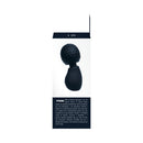 Vedo Moe Rechargeable Extra Mini Wand Black packaging showcasing its sleek design and features.