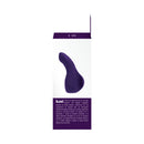 Vedo Luxi Rechargeable Clitoral Finger Vibe Purple displayed on packaging for targeted pleasure.