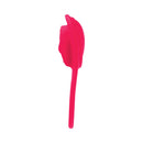 Vedo Riski Rechargeable Clitoral Vibe For Couples Pink side view, showcasing its soft silicone design.