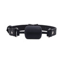 Sportsheets Signature Midnight Muse Barrel Gag featuring a comfy barrel-shaped bit and adjustable strap for enhanced sensory play.