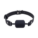 Sportsheets Signature Midnight Muse Barrel Gag with adjustable strap for bondage play.