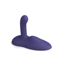 Love To Love Gofast Thrusting Vibrator Midnight Indigo side view showcasing its deep thrusting and clitoral tapping features.