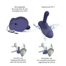 Love To Love Gofast Thrusting Vibrator Midnight Indigo with features like waterproof design and rechargeable battery.