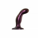 Strap-on-me Fingering & Vibrating Dildo M Purple side view showing its sleek design and body-flattering purple finish.