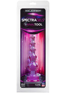 Spectragels Anal Toys Anal Tool Purple in packaging, flexible and durable anal probe for intimate experiences.