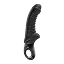 Fun Factory Tiger G-Spot Vibrator Black showcasing its flexible silicone shaft and curved design.