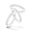 Performance Vs2 Pure Premium Silicone Cockrings Small White three-piece set of soft, stretchy rings.