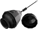 Evolved Novelties Spinning O Clitoral Egg Vibrator Black with sleek design and silicone brush for external pleasure