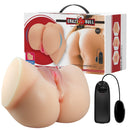 Pretty Love Emilia Realistic Vagina and Ass Masturbator with remote control, showing dual-entry design and soft skin-like texture.