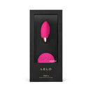 LELO LYLA 2 Remote Control Vibrating Egg Cerise in elegant packaging with remote included.