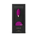 LELO LYLA 2 Remote Control Vibrating Egg Deep Rose packaging showing the elegant massager and remote control.