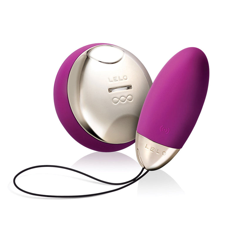 LELO LYLA 2 Remote Control Vibrating Egg Deep Rose with wireless controller and sleek design.