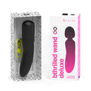 B Swish Bthrilled Premium Mini Wand Noir in stylish packaging, showcasing a sleek design and features.