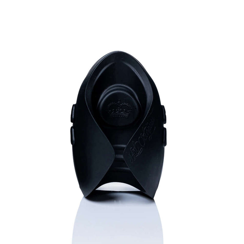 Hot Octopuss Pulse Solo Interactive Black penis toy designed for advanced interactive pleasure.