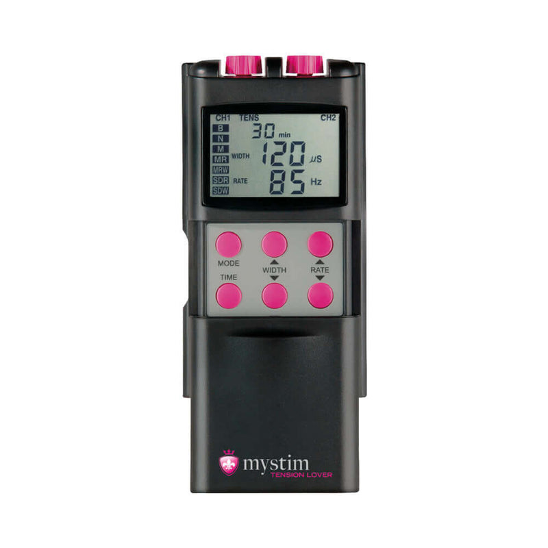 Mystim Tension Lover Digital Nervstimulator with digital display and controls for precision electro-stimulation.