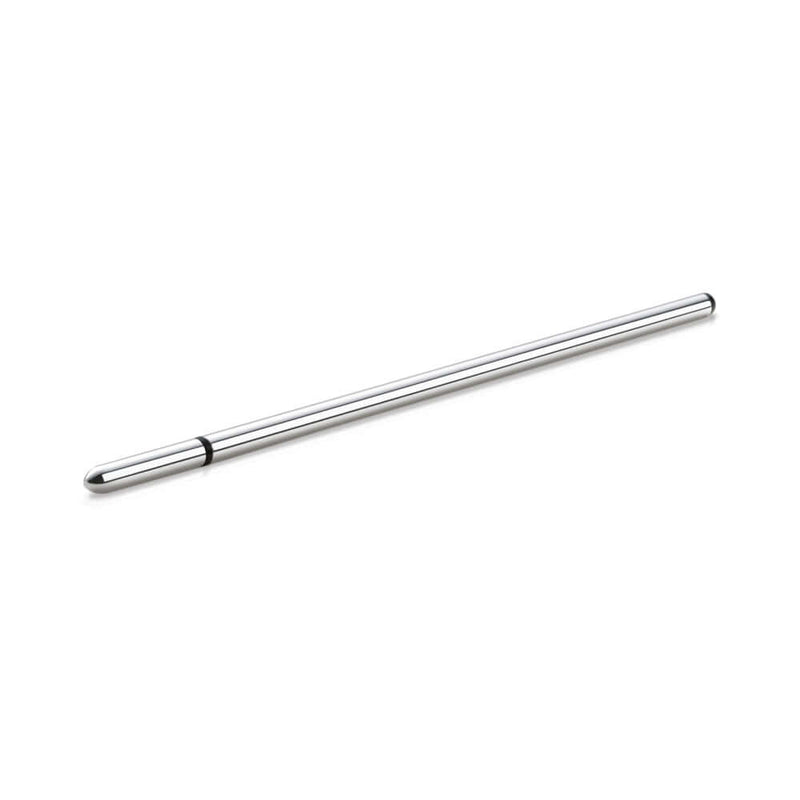 Mystim Thin Finn Urethral Sound, a smooth, polished urethral sound for deep stimulation.