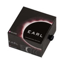 Mystim Earl Brushed Stainless Steel Cock Ring 48 mm packaging box with elegant design.