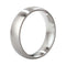 Mystim Earl Brushed Stainless Steel Cock Ring 48 mm viewed from the side, showcasing its sleek finish and smooth edges.