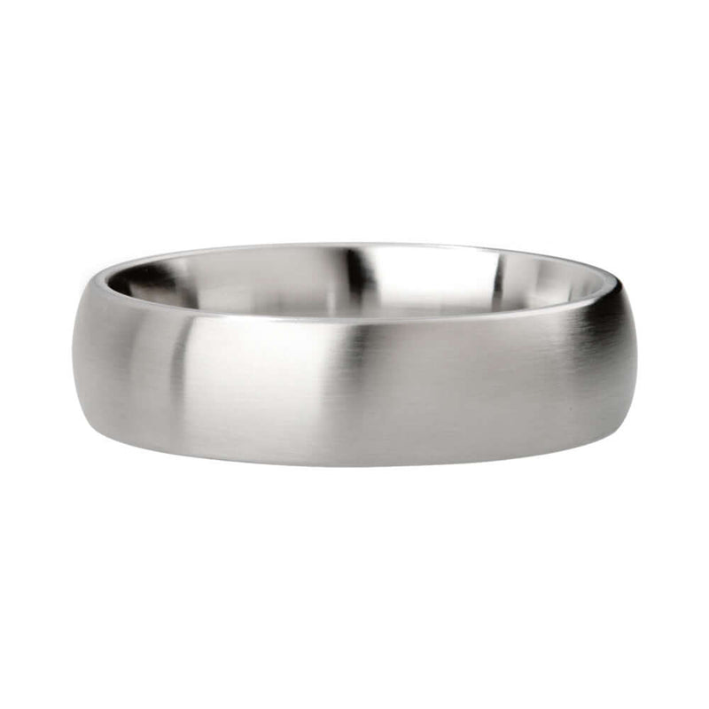 Mystim Earl Brushed Stainless Steel Cock Ring 48 mm, smooth and shiny stainless steel design