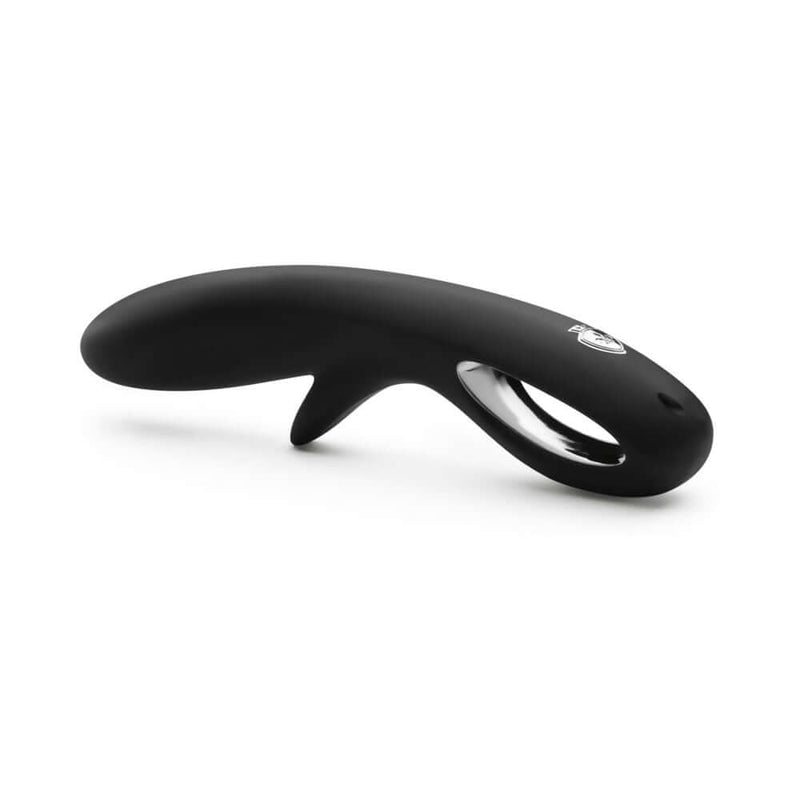 Mystim Tingly Timmy E-Stim Dual Stimulator in sleek black design with ergonomic grip for precise electrostimulation.